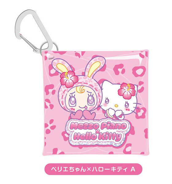 日本 Sanrio Hello Kitty x Mezzo Piano 聯乘限定系列 第二彈 透明啪啪袋連扣