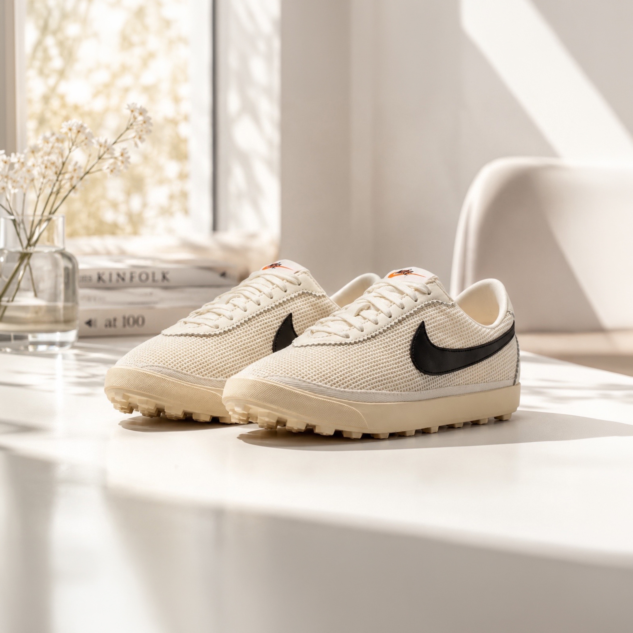 NICEDAY 代購 Nike Astrograbber TXT 奶油白 黑 奶油色 華夫格 復古 II1248-100