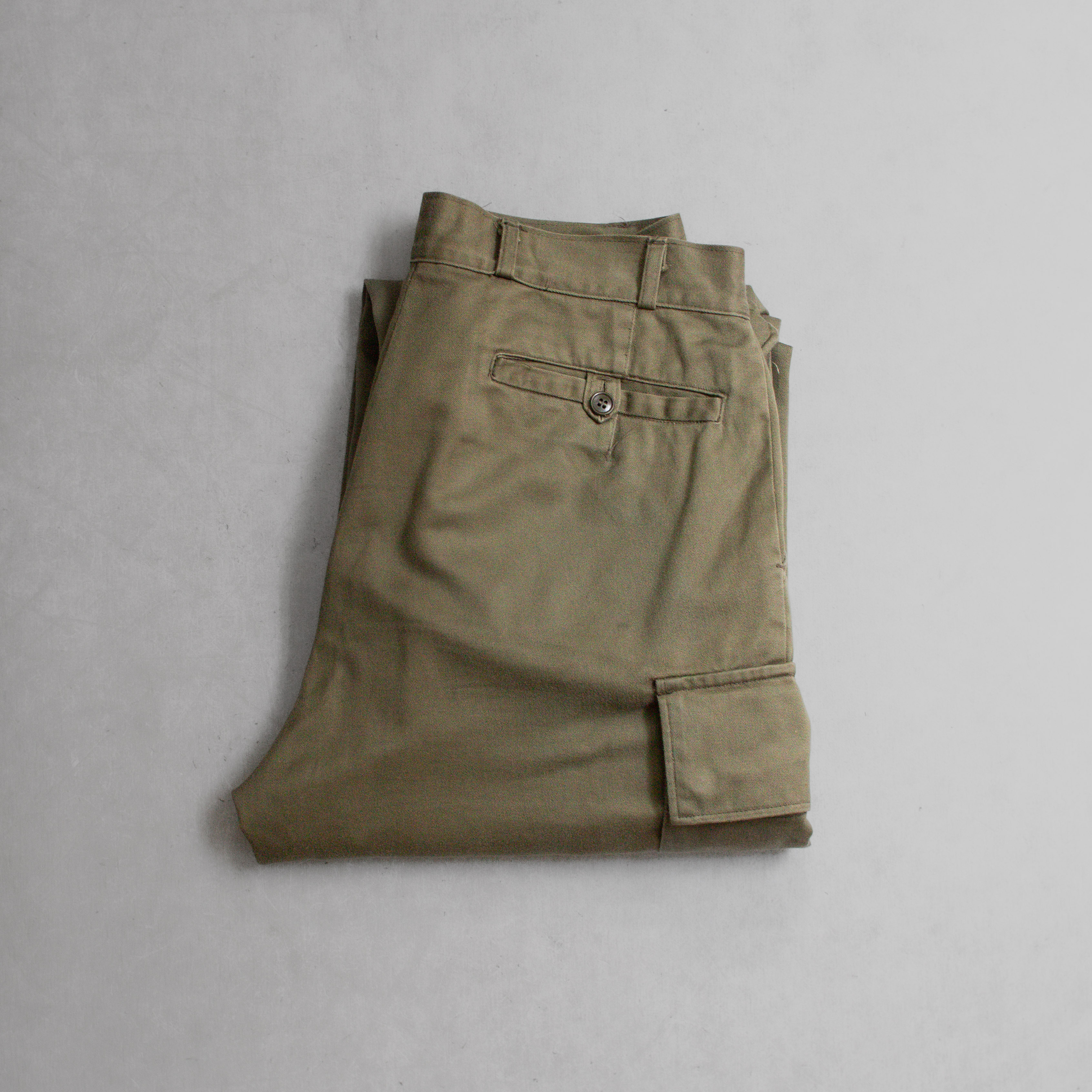 70S DUTCH ARMY FIELD PANTS 荷蘭 公發 軍綠 野戰 口袋 長褲 軍褲