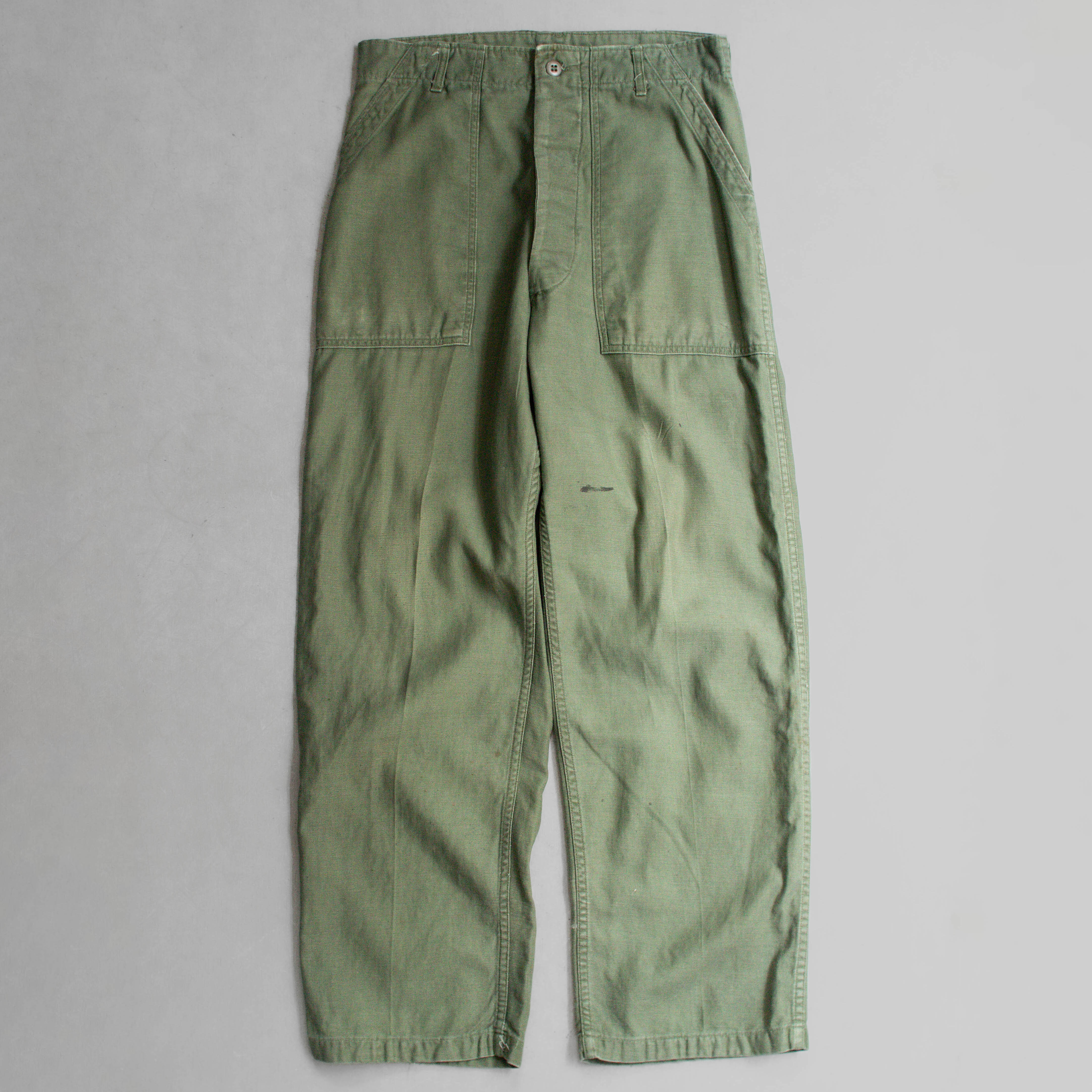 60S US ARMY OG107 FATIGUE PANTS 美軍 公發 直筒 軍綠 軍褲 A