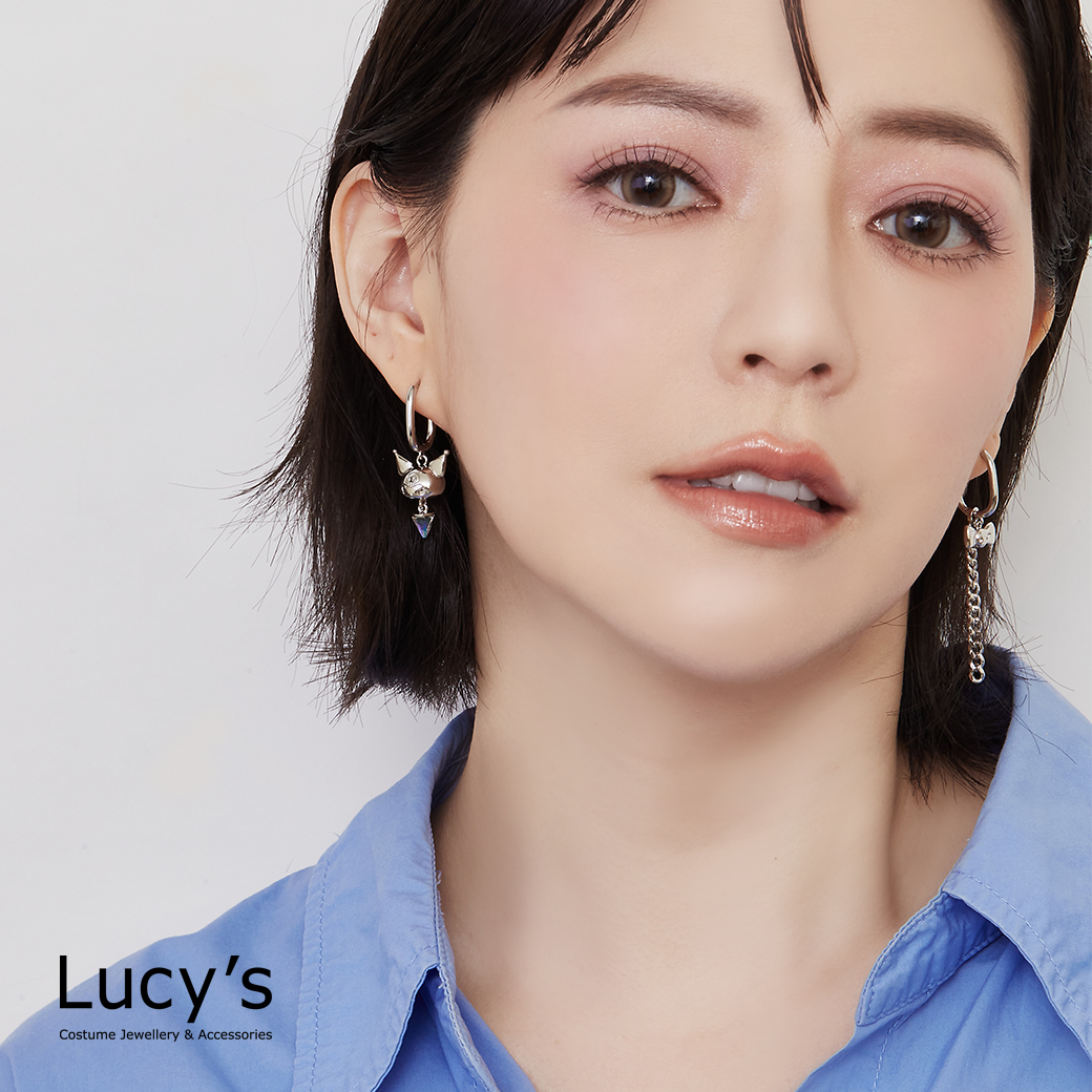 Lucy's X Kuromi 限量聯名 Gleam Rebel 易扣耳環 (三色) (130384/130385/130386)