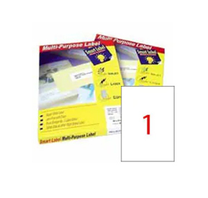 SMART LABEL CT2586LC1-10 A4 LASER CLEAR LABEL (1'S) 128169096