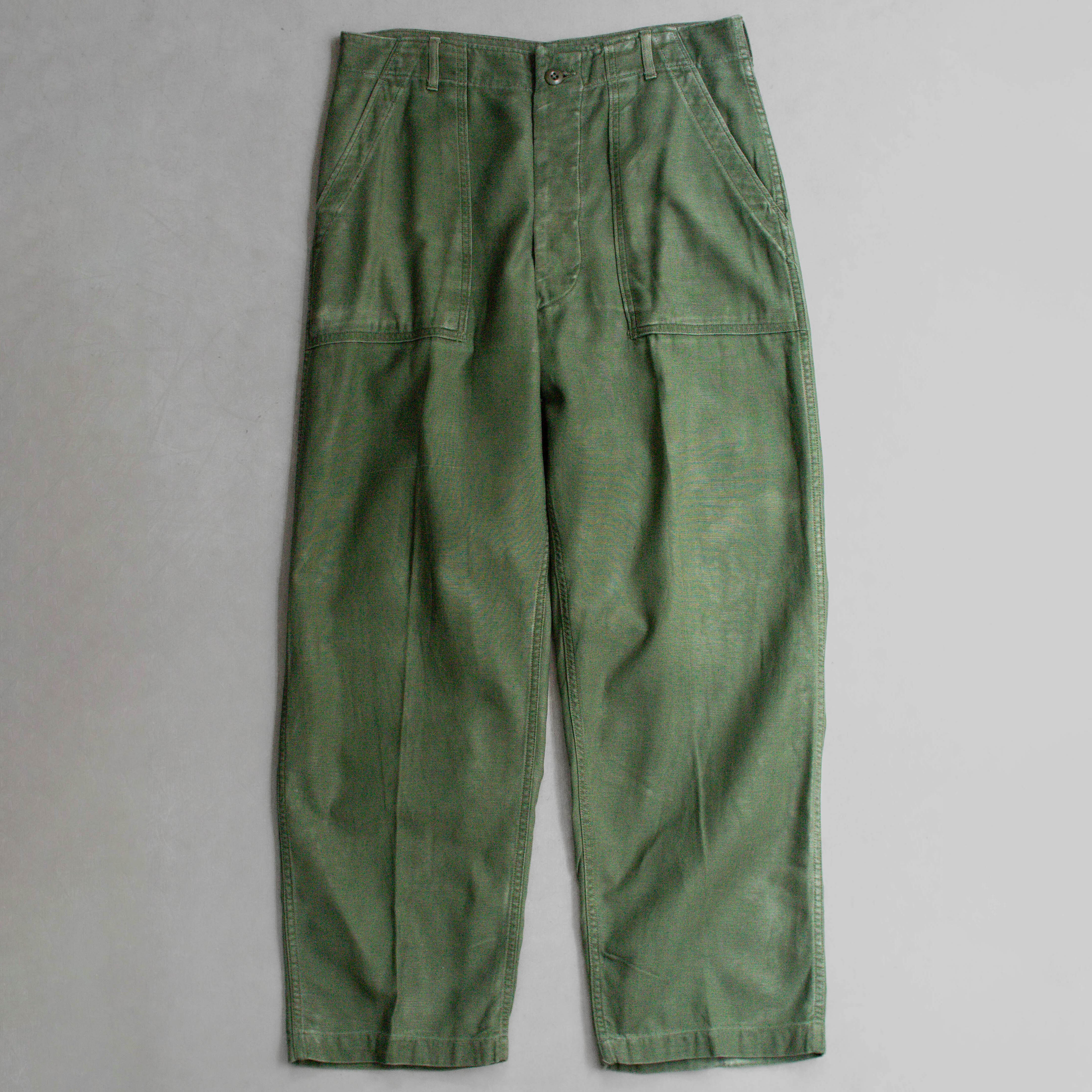 60S US ARMY OG107 FATIGUE PANTS 美軍 公發 直筒 軍綠 軍褲 C