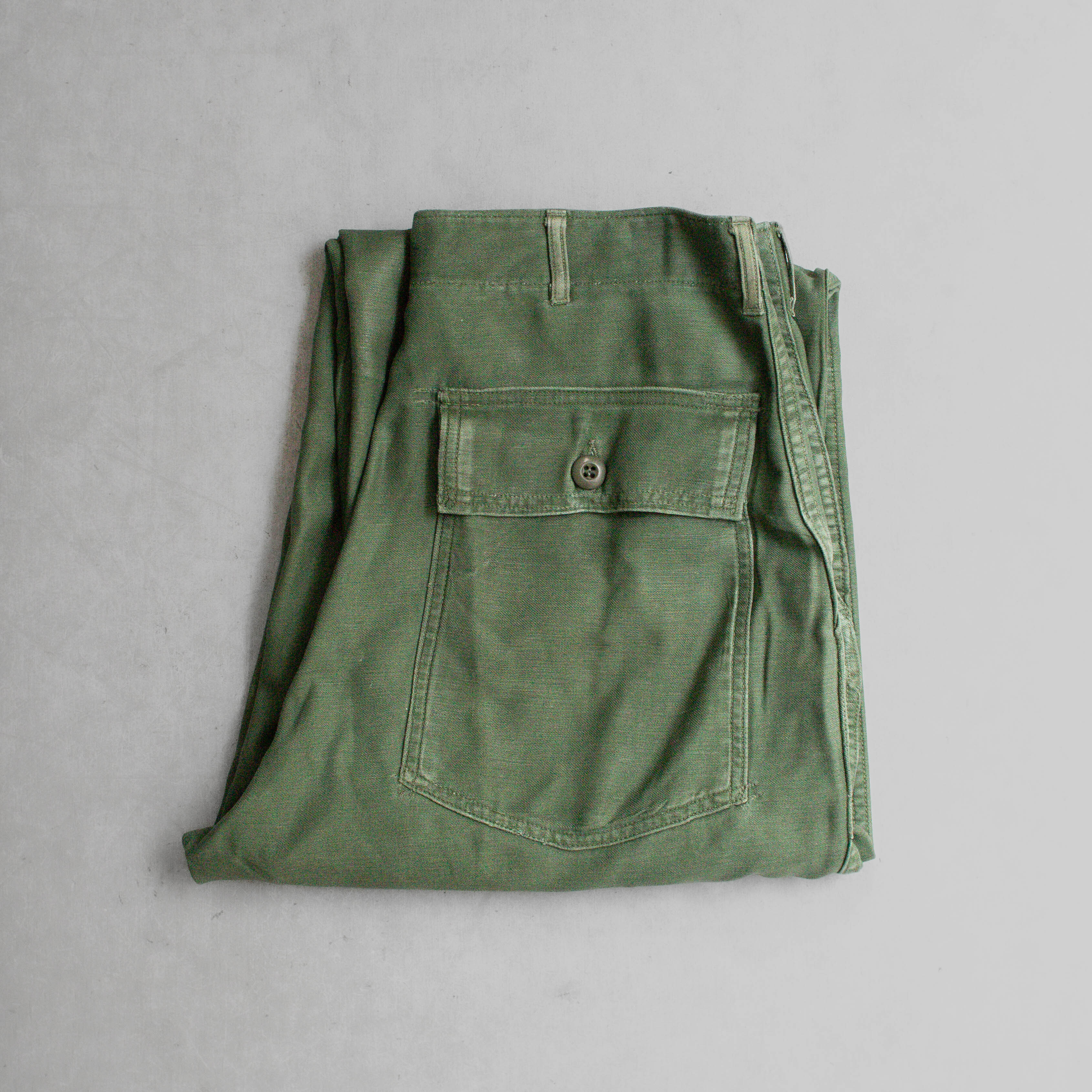 60S US ARMY OG107 FATIGUE PANTS 美軍 公發 直筒 軍綠 軍褲 C