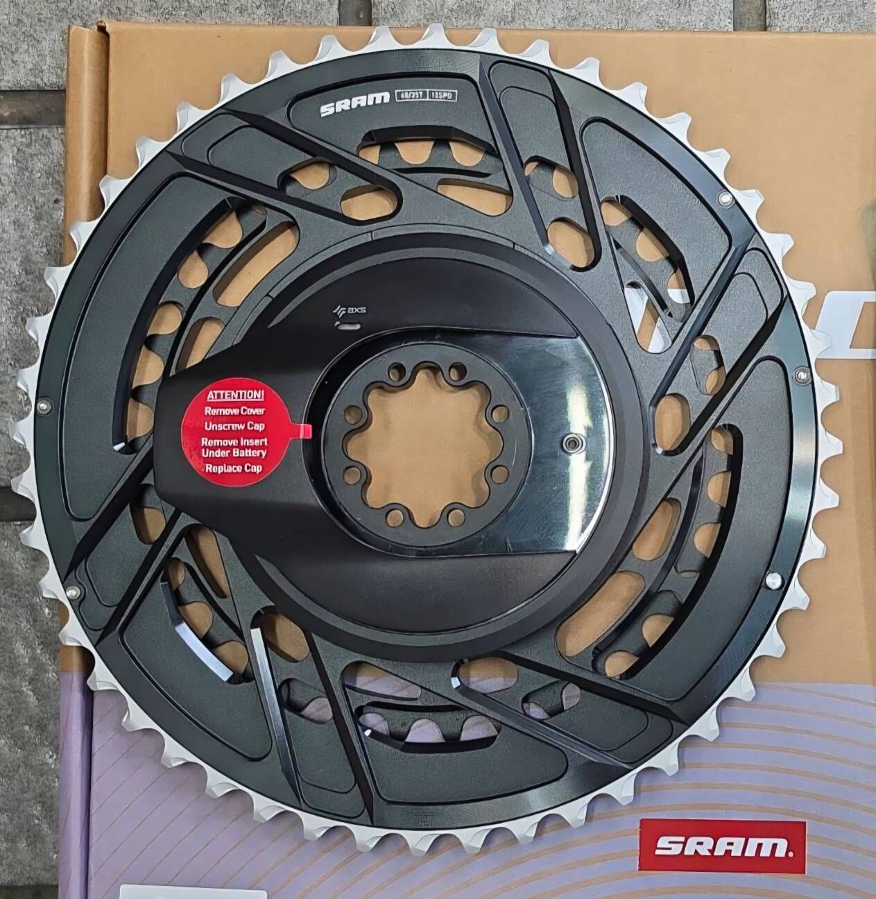 SRAM FORCE E1 AXS 鎖牙式功率齒盤 鎖牙式功率計 46/33T 48/35T 一體式功率齒盤
