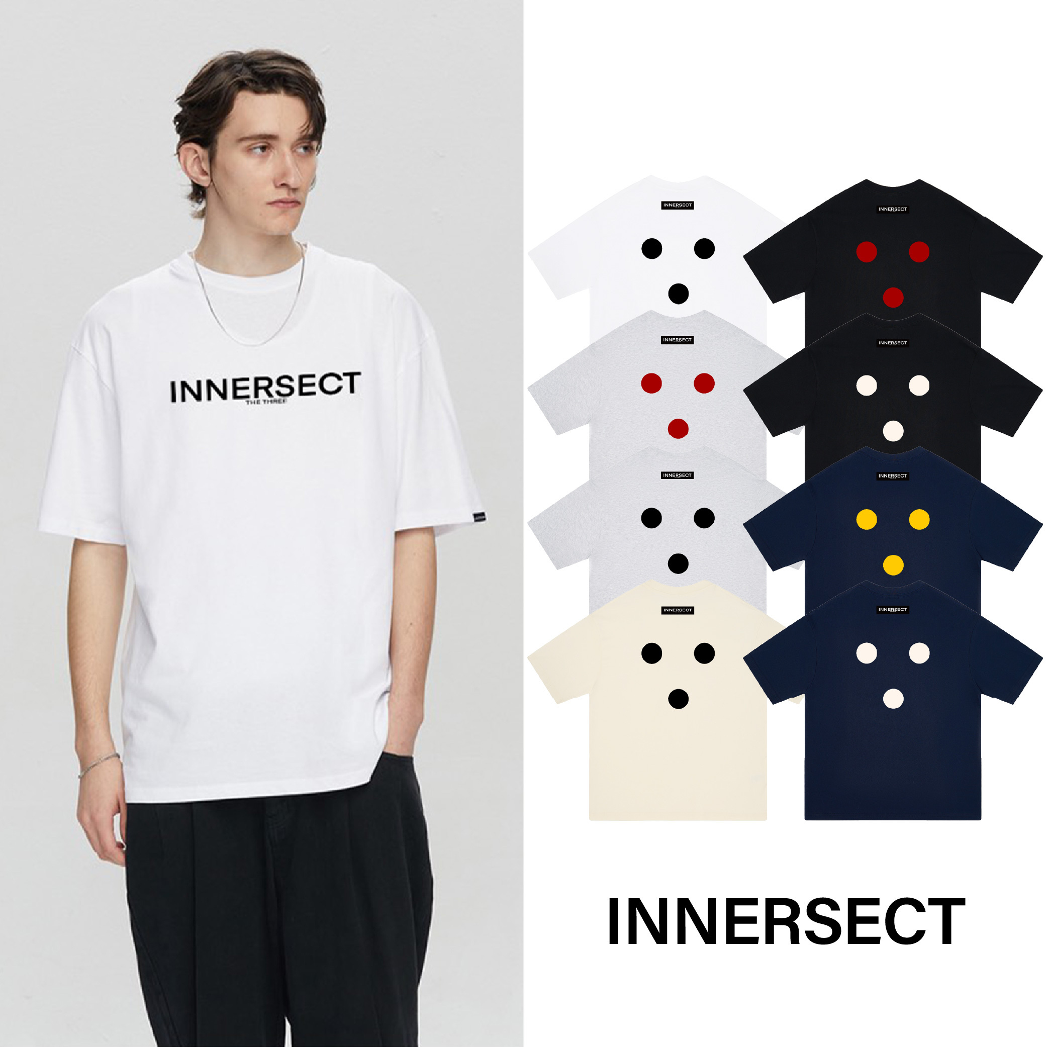 INNERSECT 三生萬物 LOGO 字母 三點 陳冠希 Clot FOG ESSENTIALS 26年新款 短袖 短Tee 男女休閒上衣 IN26H6DX03