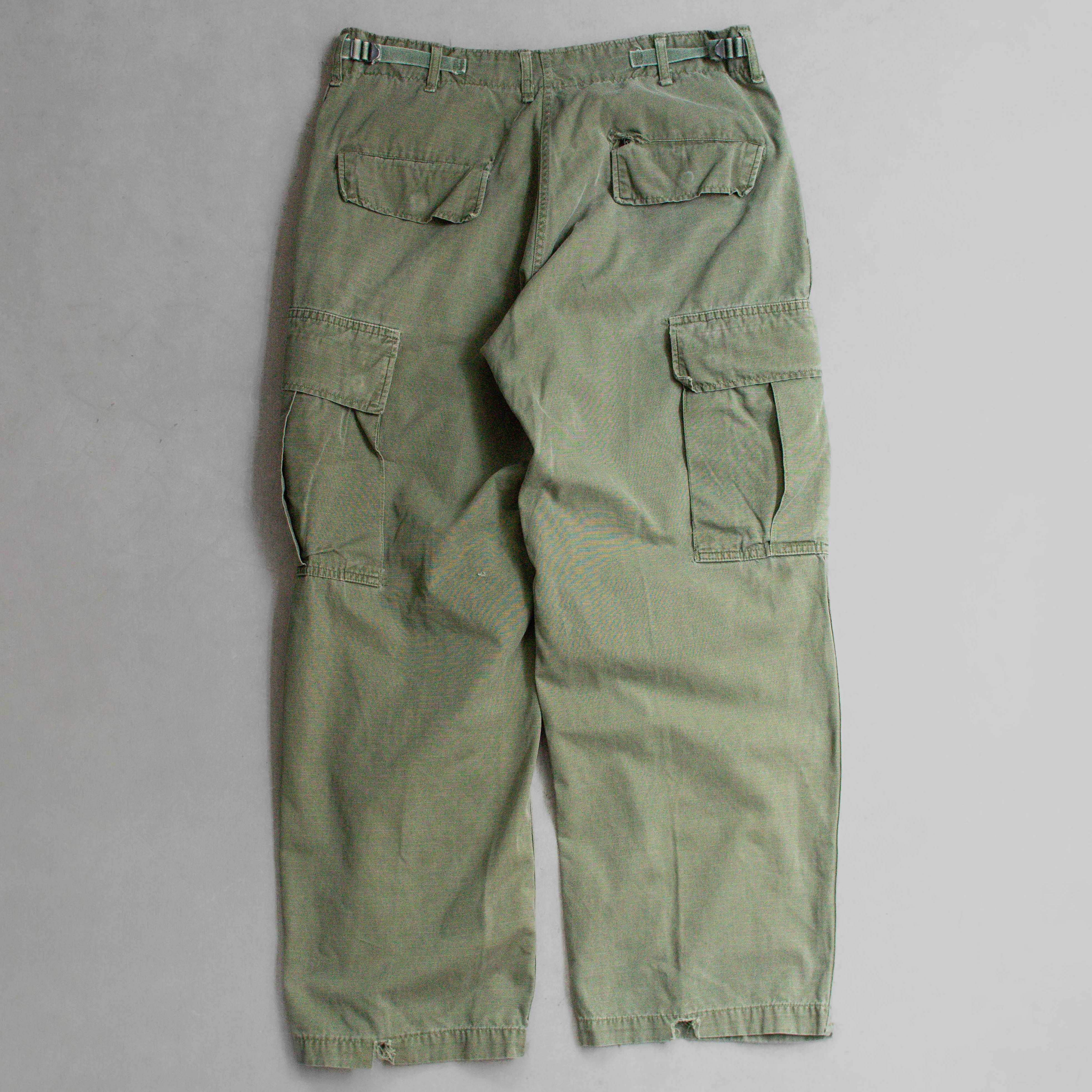 60S US ARMY JUNGLE FATIGUE PANTS 美軍 公發 叢林 野戰 軍綠 軍褲