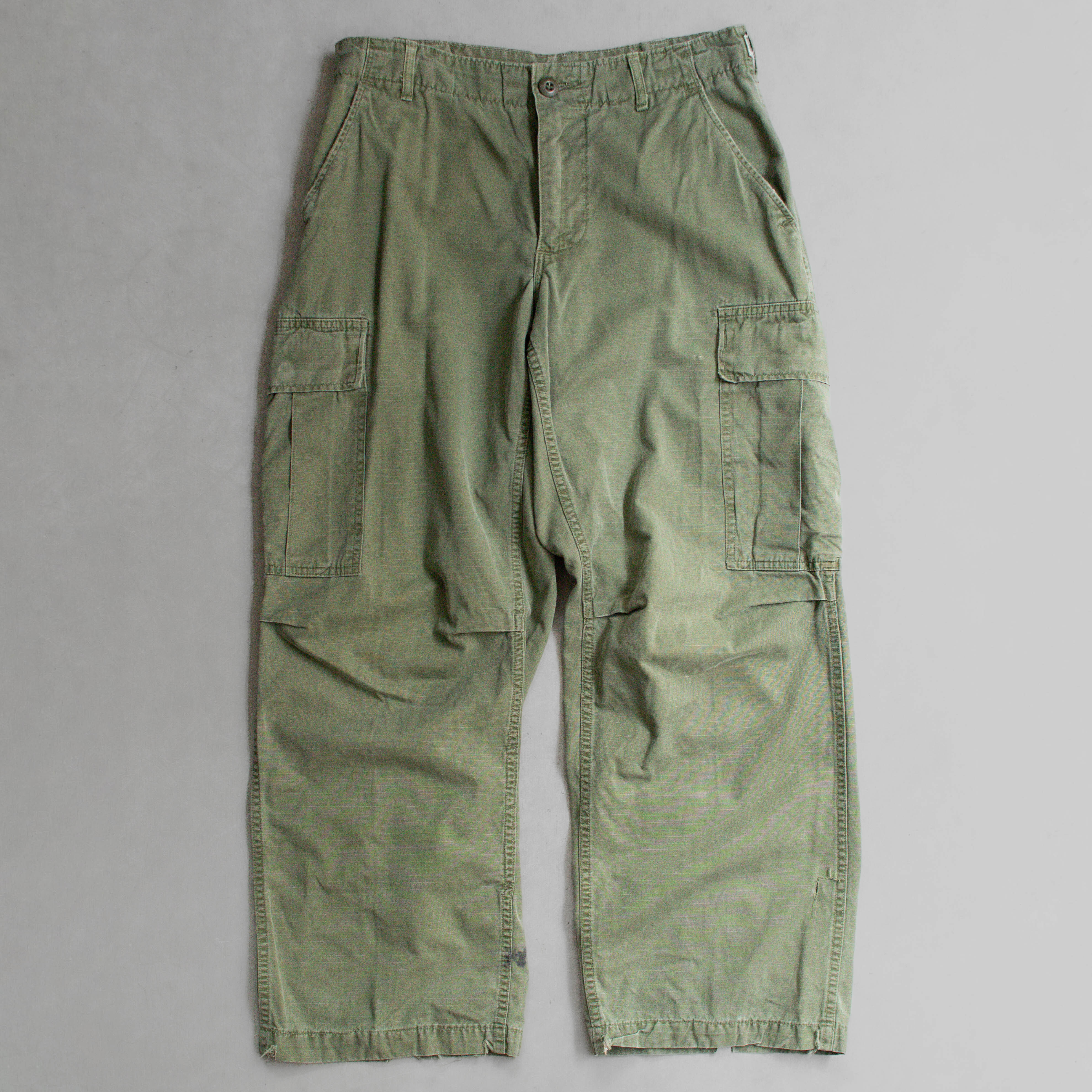 60S US ARMY JUNGLE FATIGUE PANTS 美軍 公發 叢林 野戰 軍綠 軍褲