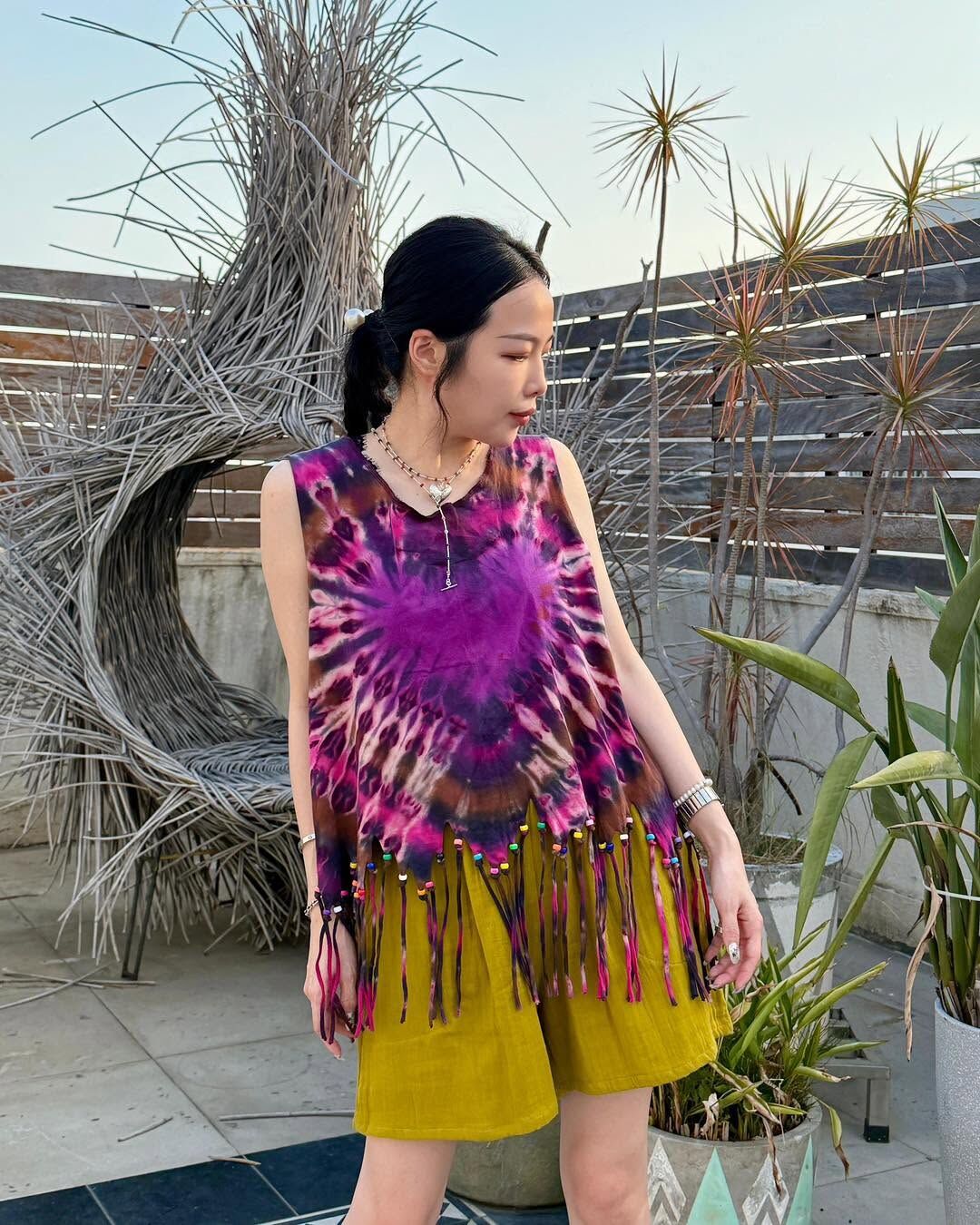 Macrame Hippies 心心扎染背心 (0616)