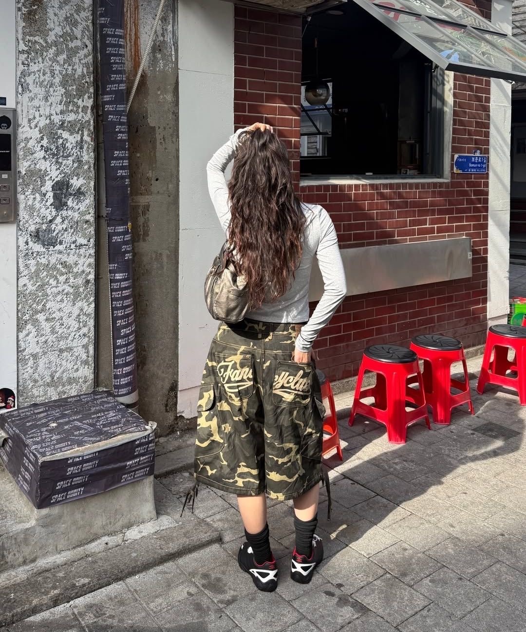<海外打折季🪽> FANCY CLUB 迷彩工裝短褲