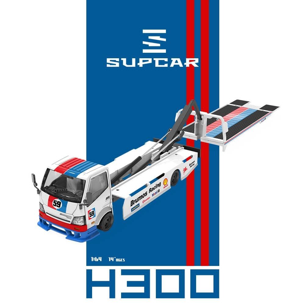 預訂:1/64 SupCar Hino 300 Tow Truck Brumos Racing #59 (SC647243 )