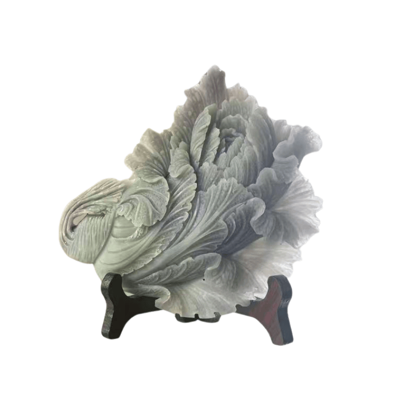 CHN-JJG0617-295 百財納福玉白菜 孤品 (包盒包證書) (A95)