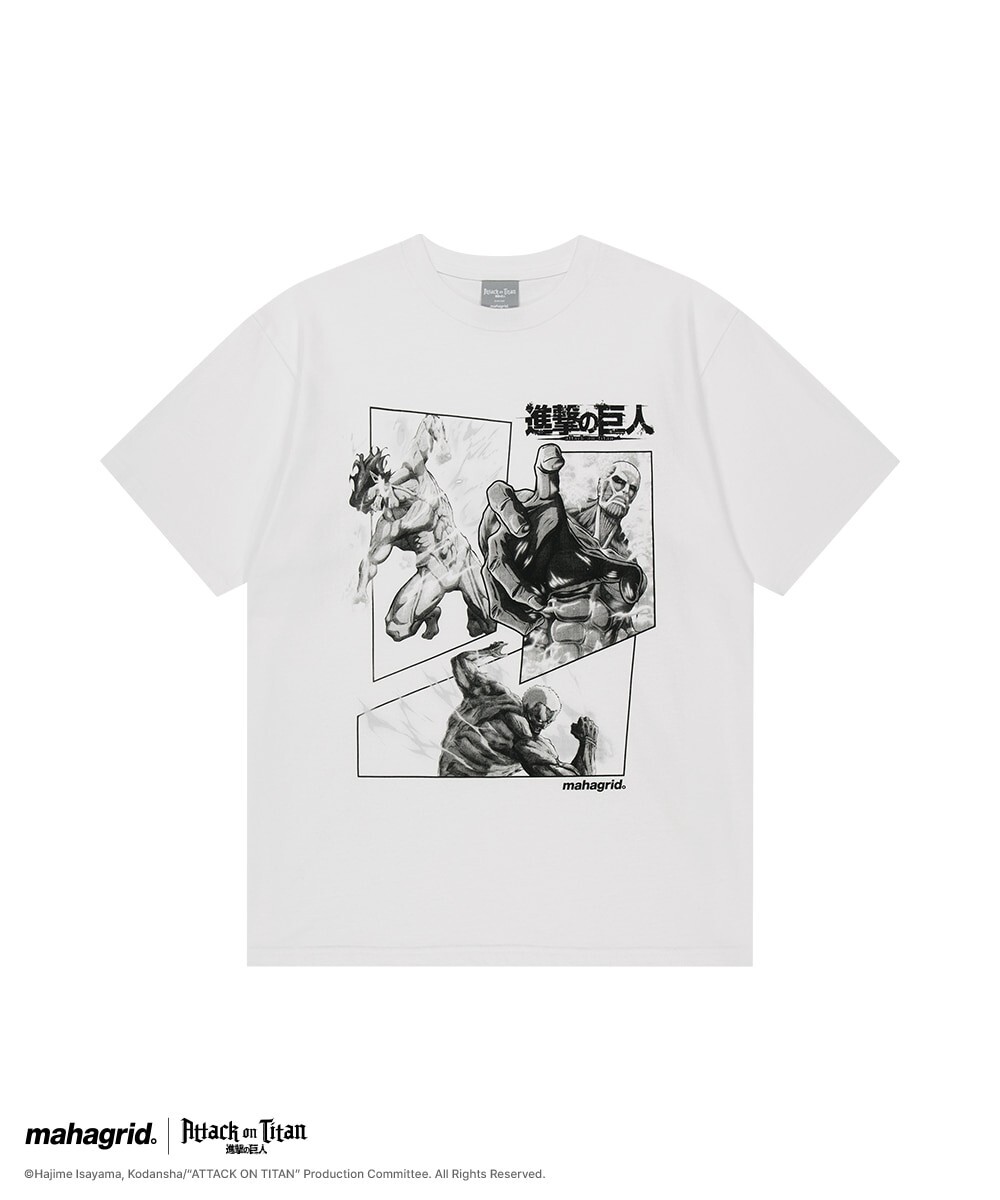 MAHAGRID x Attack on Titan AOT POSTER TEE 進擊的巨人 鎧之巨人 超大型巨人 短T