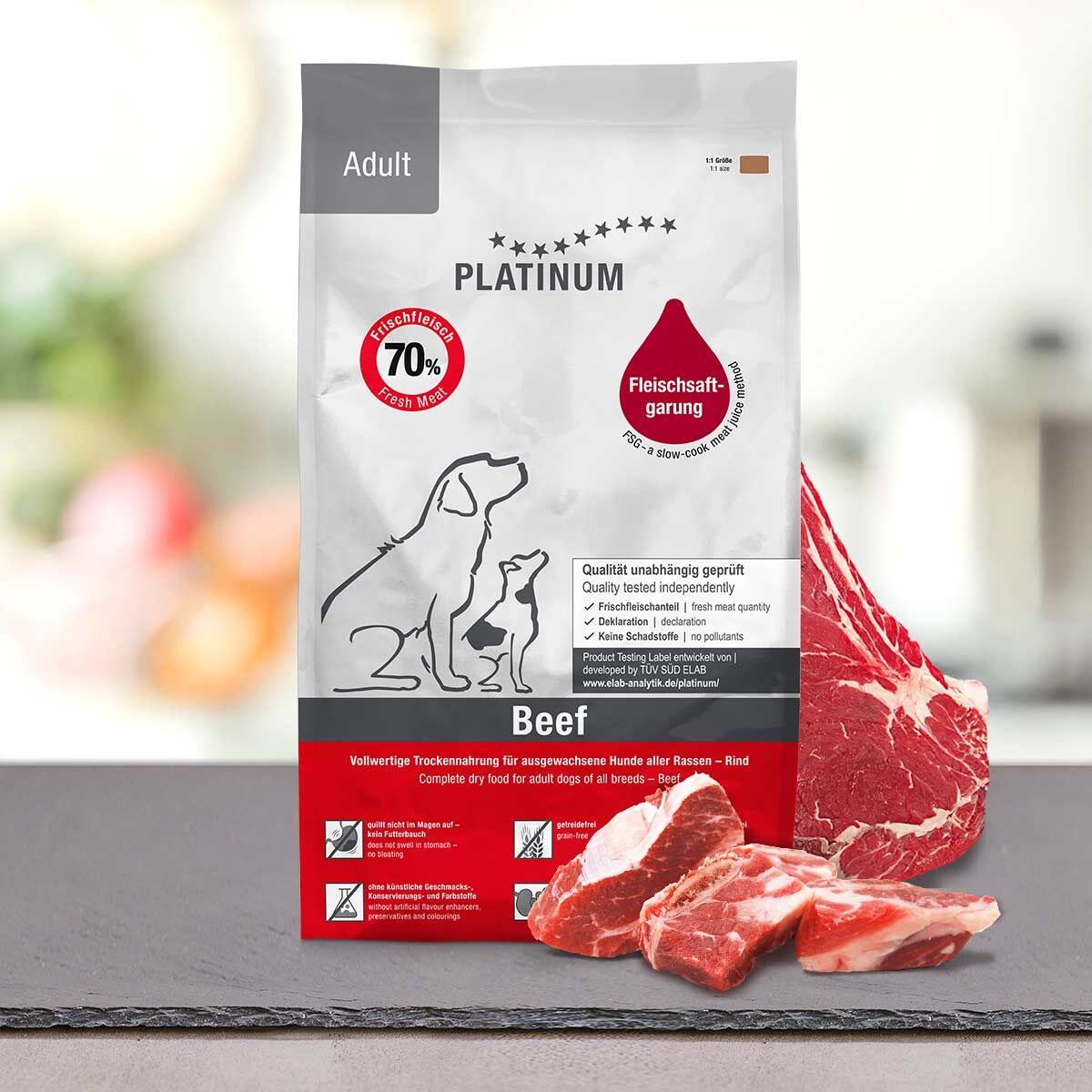 PLATINUM - Adult Beef+Potato Dry Food (3.3lbX10pc) (Use by:30/11/2026)