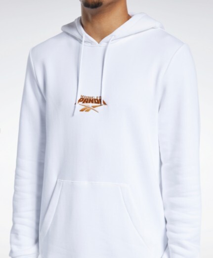 REEBOK 帽T 白色 熊貓 長袖  男 H18403