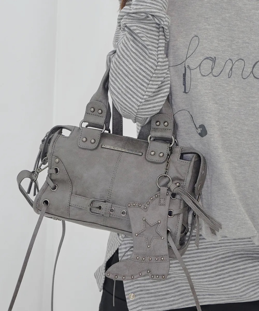 【6月17日截單！限時優惠預訂】韓國FANCY CLUB BELTED WASHED LEATHER MIN BAG（3色）