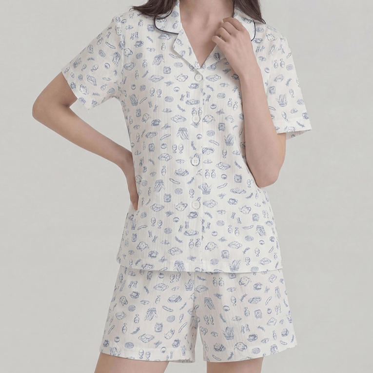 ORCITÉ｜[短袖睡衣|女生款] H014 超涼爽 親膚彈性透氣 TENCEL™ 天絲莫代爾短袖睡衣 關鍵字：O123