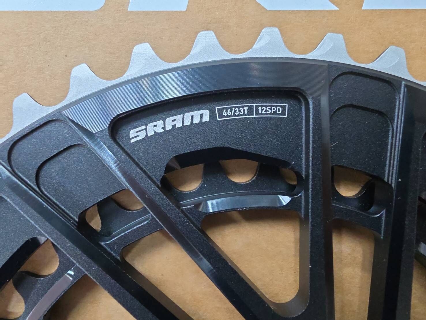 SRAM FORCE E1 AXS 46/33T 12速齒盤組 一體式齒盤組 Force 2x 齒盤組 E1 大小齒片