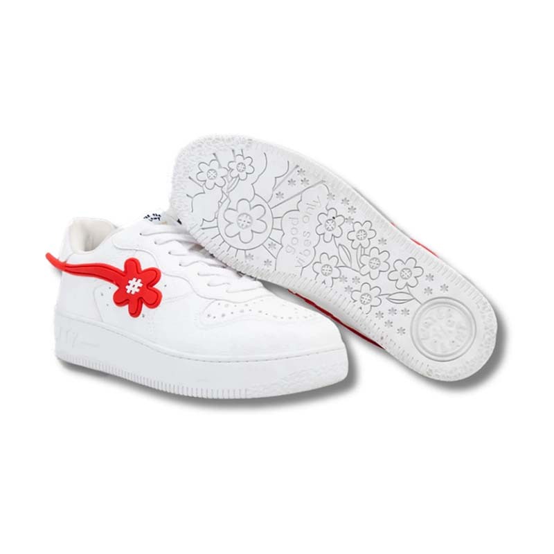 Water The Plant "FLARE" HK Exclusive Goat Kicks 香港限定 小花鞋 白紅色 男女款 WTP-19 [台灣現貨]