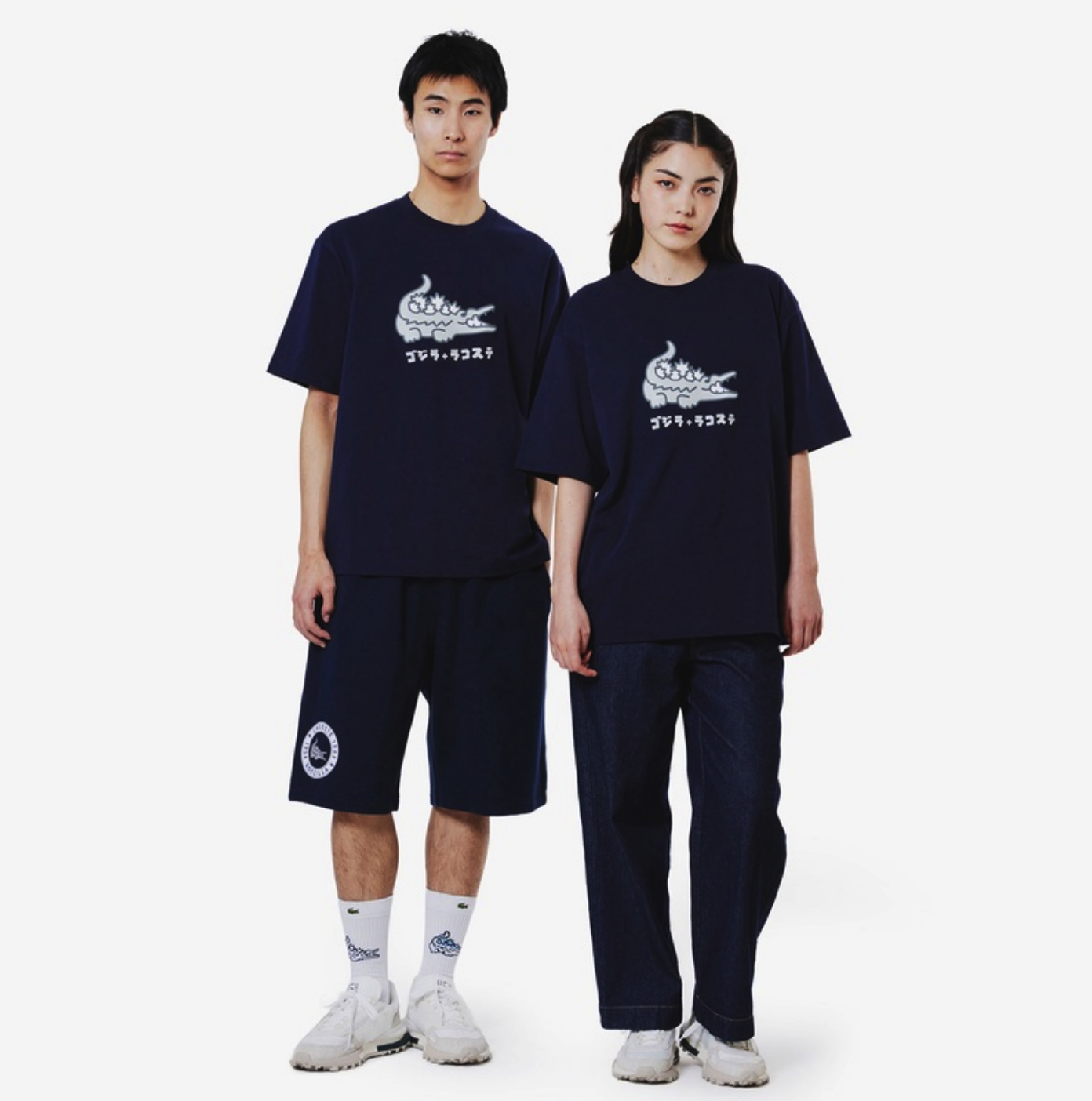 【現貨】Lacoste x 哥吉拉 哥吉拉鱷魚印花 短tee TH04GZJ