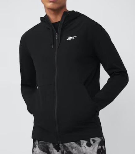 REEBOK 外套 黑色 連帽 男 H44116