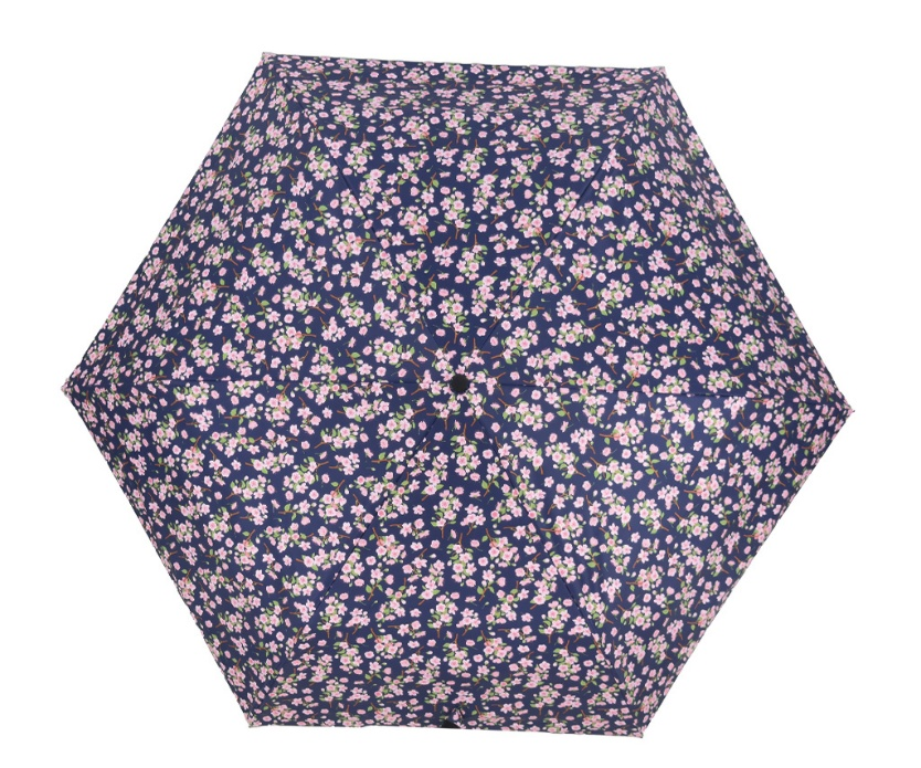RICCINI UPF50+ 自動開合晴雨傘-花枝招展,深藍色 -M