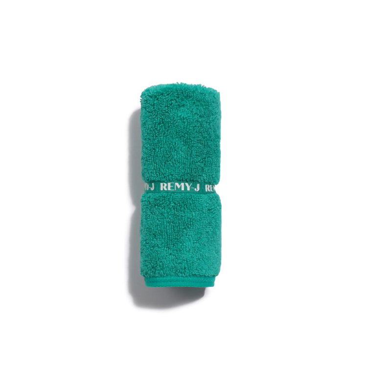 韓國 REMY J 色彩美學綁帶擦手巾 湖水綠