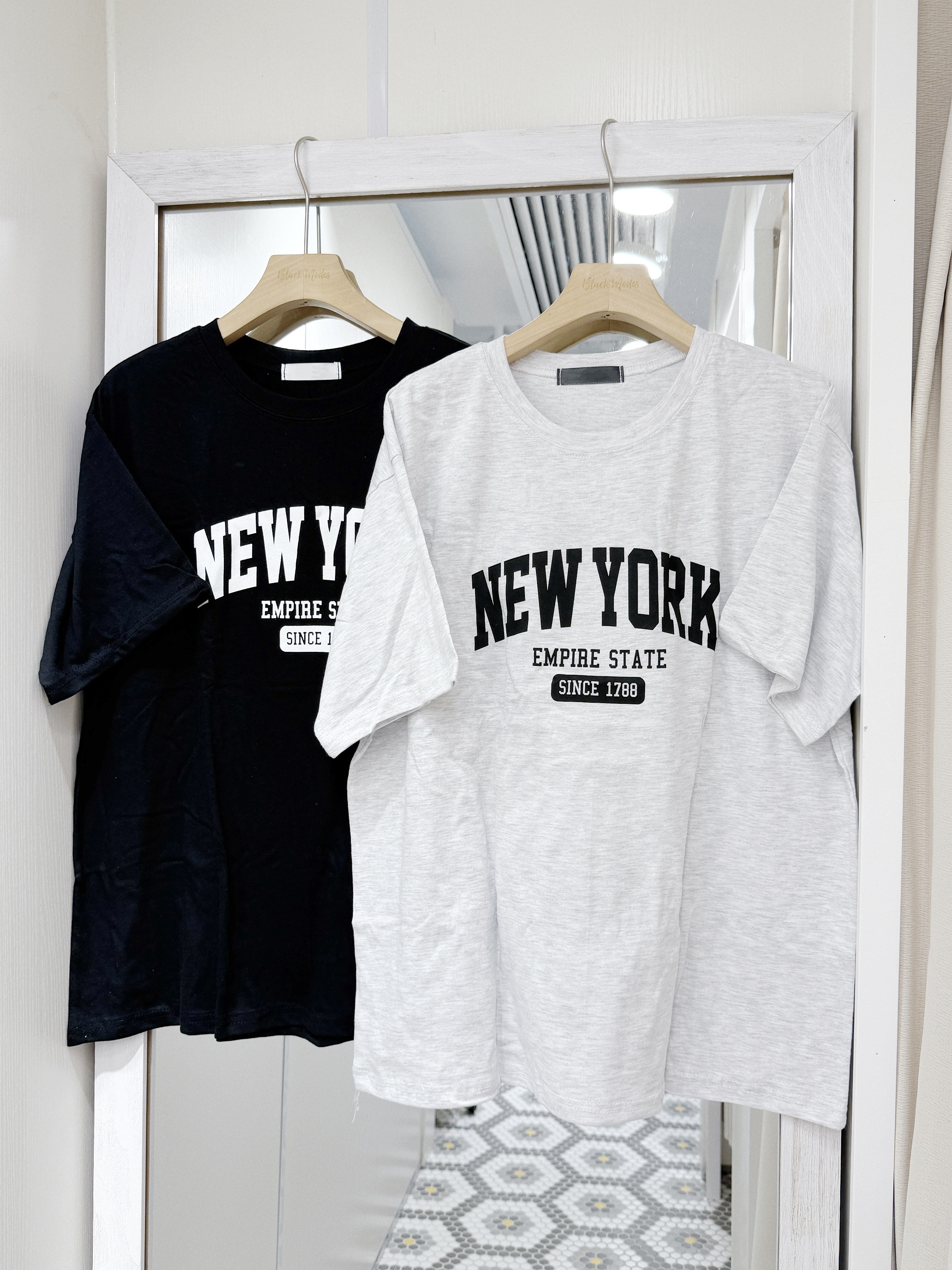 T1568｜休閒風NEW YORK SINCE 1788 OVERSIZE TEE