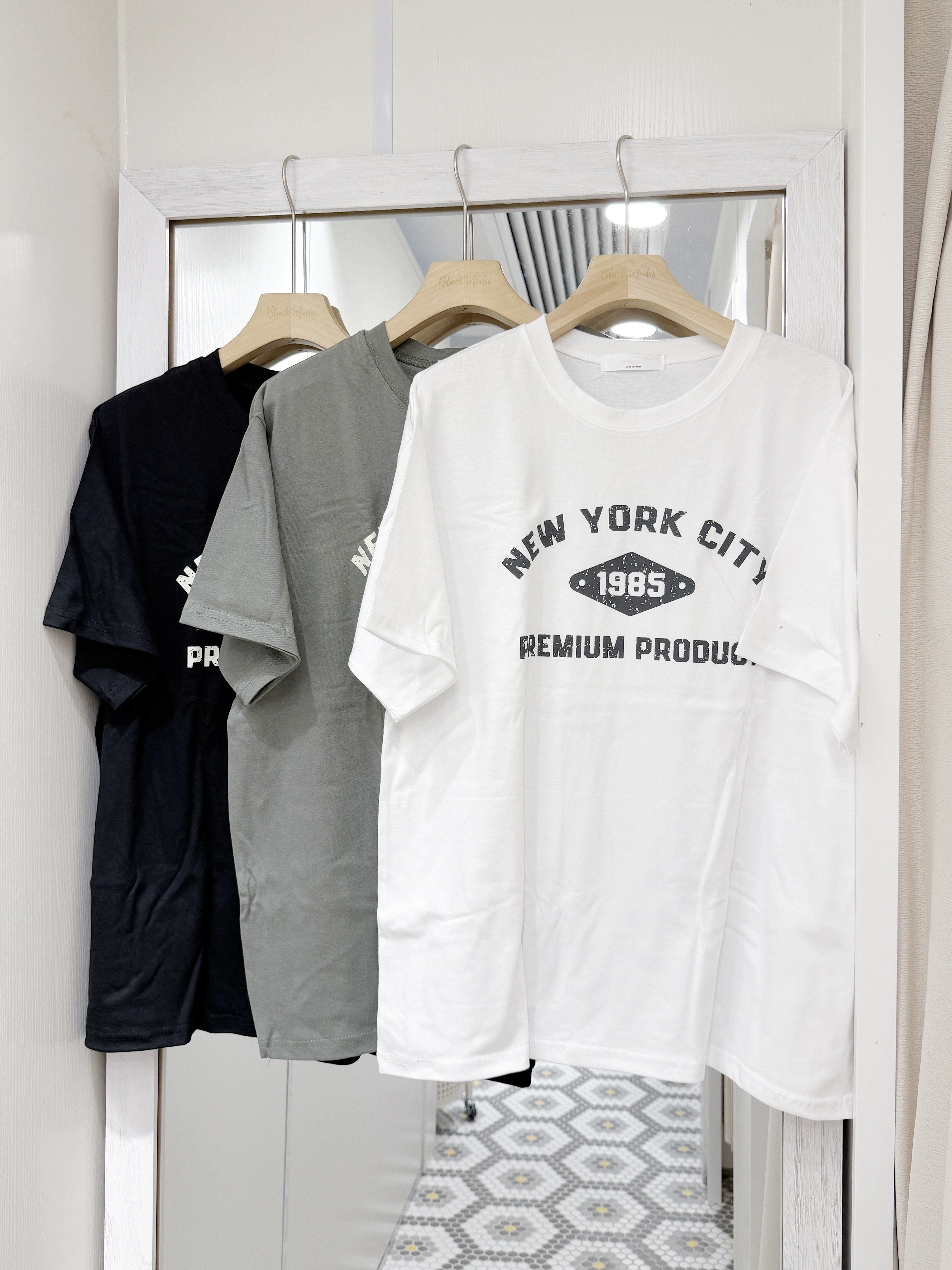 T1569｜休閒風NEW YORK CITY 1985 OVERSIZE TEE