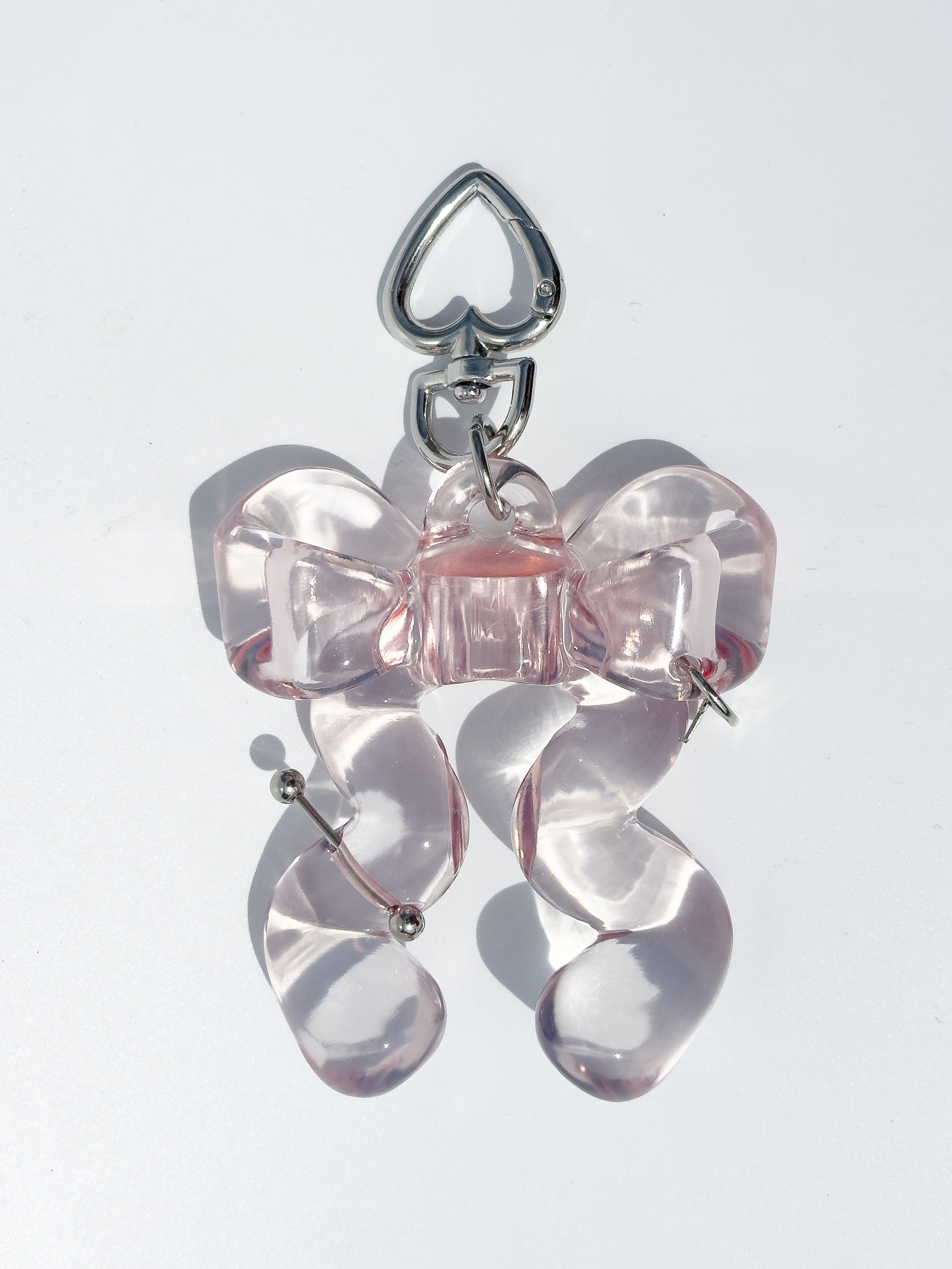 JIMI JELLY RIBBON BALM KEYCHAIN - Peach Pink