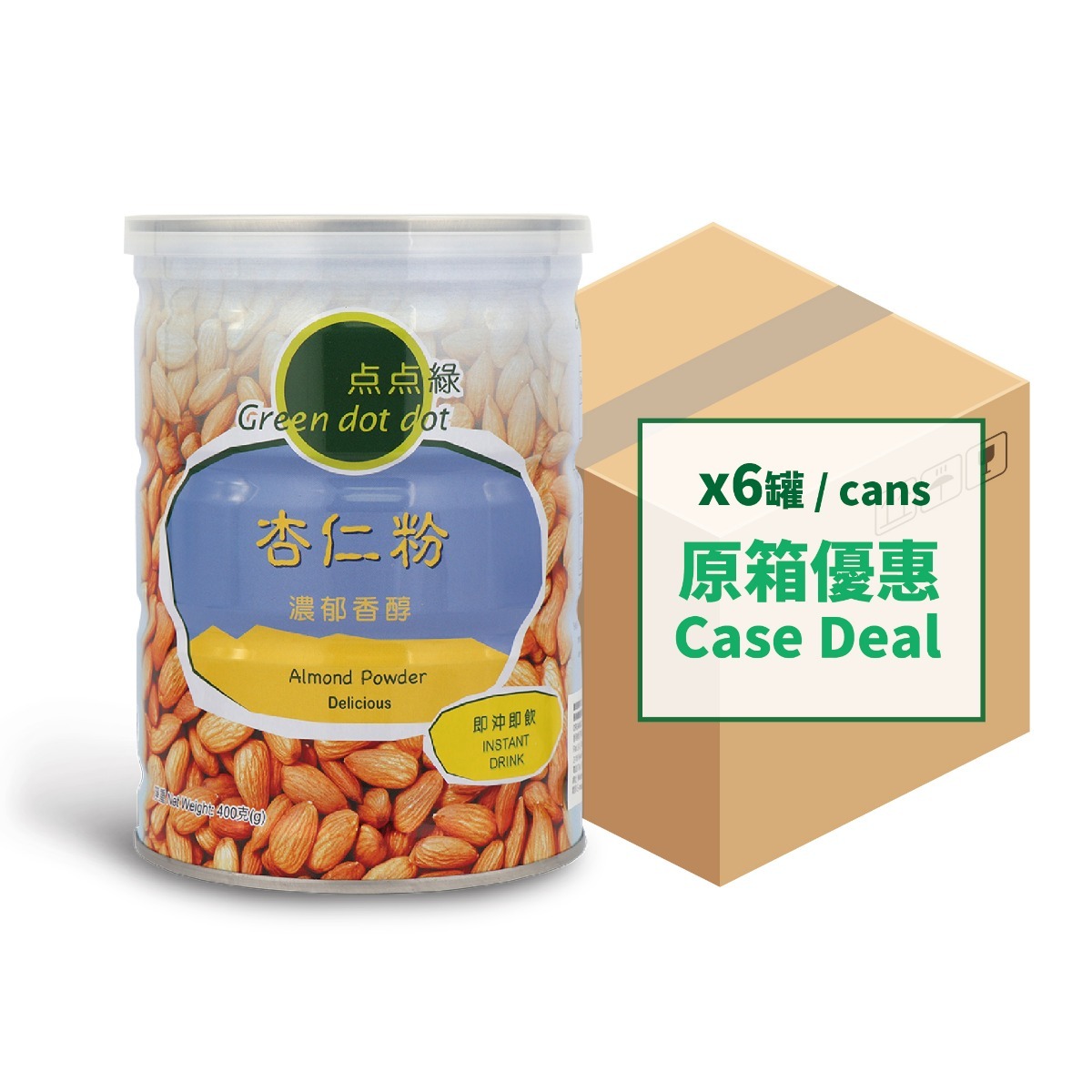 Greendotdot Almond Powder (400g x6)