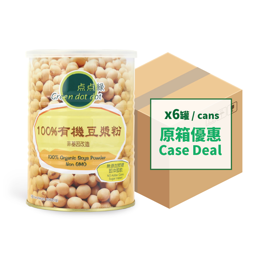 Greendotdot 100% Organic Soya Powder (350g X6)