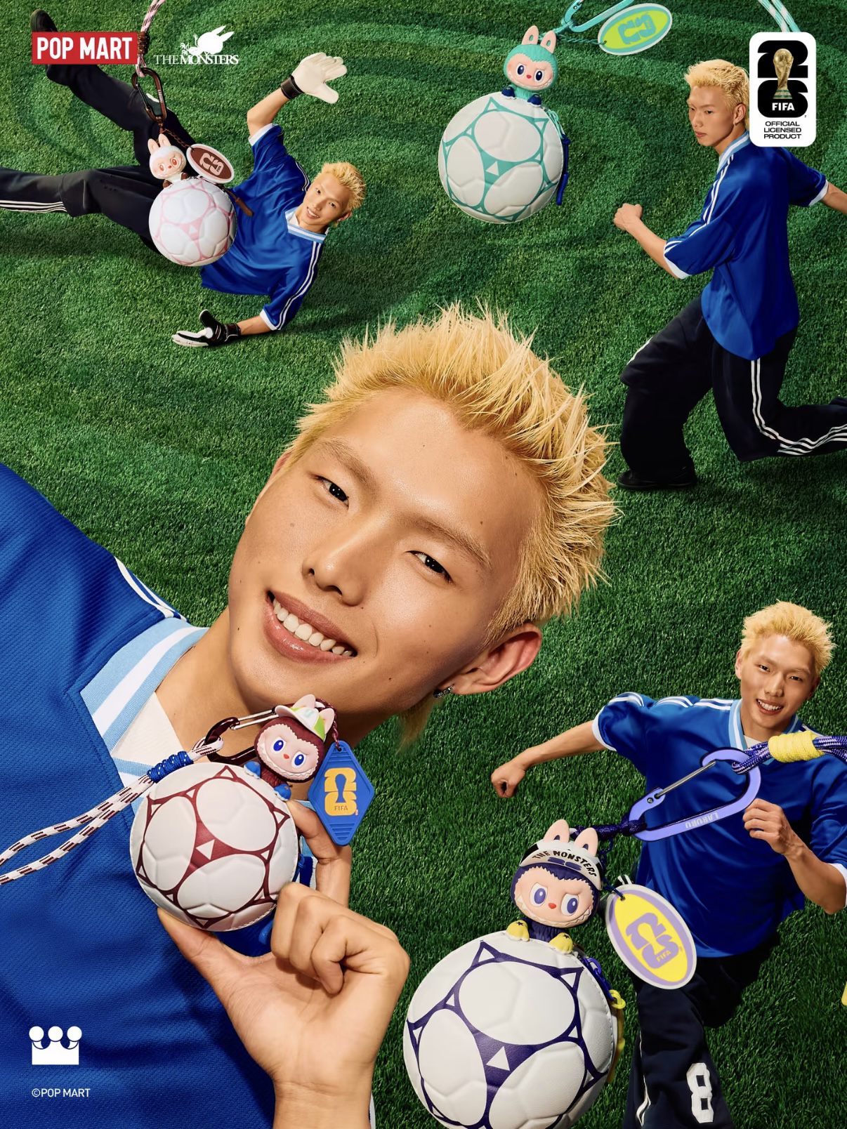 <官方正版>POPMART LABUBU x 2026 FIFA 足球迷你包 盲盒 世界盃足球 聯名 泡泡瑪特