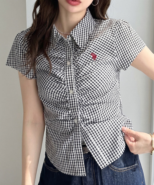（預購）限時接單48小時🔥U.S. POLO ASSN. X Ada. 小Logo 刺繡抓皺襯衫