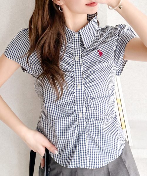 （預購）限時接單48小時🔥U.S. POLO ASSN. X Ada. 小Logo 刺繡抓皺襯衫