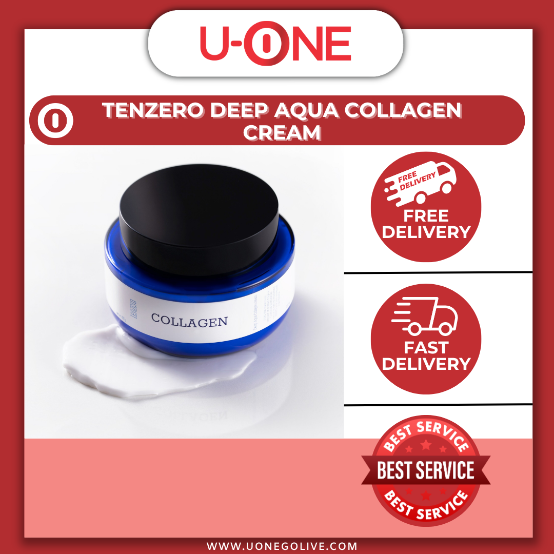 U-ONE | Korea | Tenzero | Deep Aqua Collagen Cream | 2 x 100g