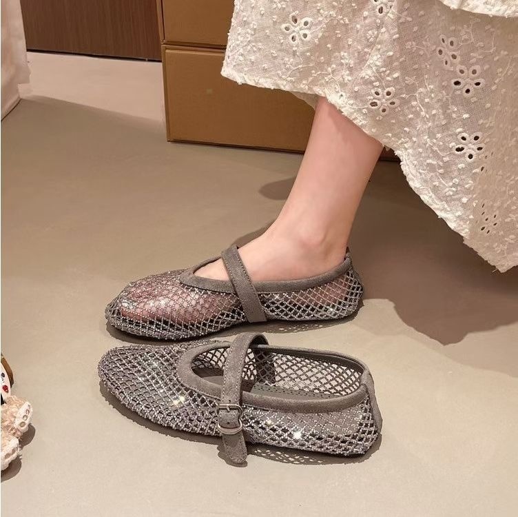 細閃漁網鞋