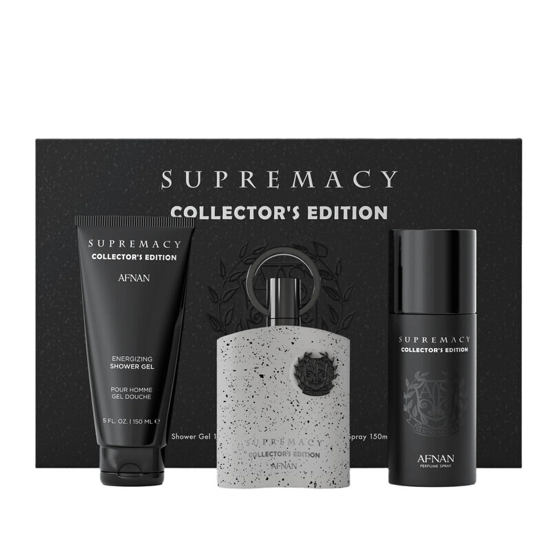 Afnan Supremacy Collector's Gift Box Set (EDP 100ml+ Shower Gel 150ml+ Deo Stick 150ml) (Barcode: 6290171077183)