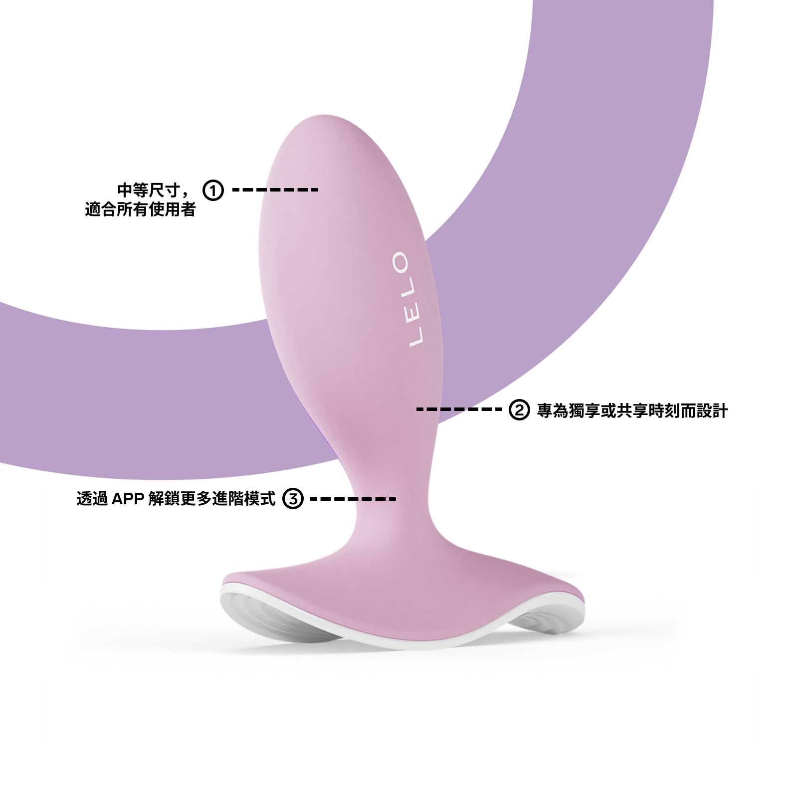 Lelo - Surfer Originals APP遙控震動後庭塞【限定粉紅色】