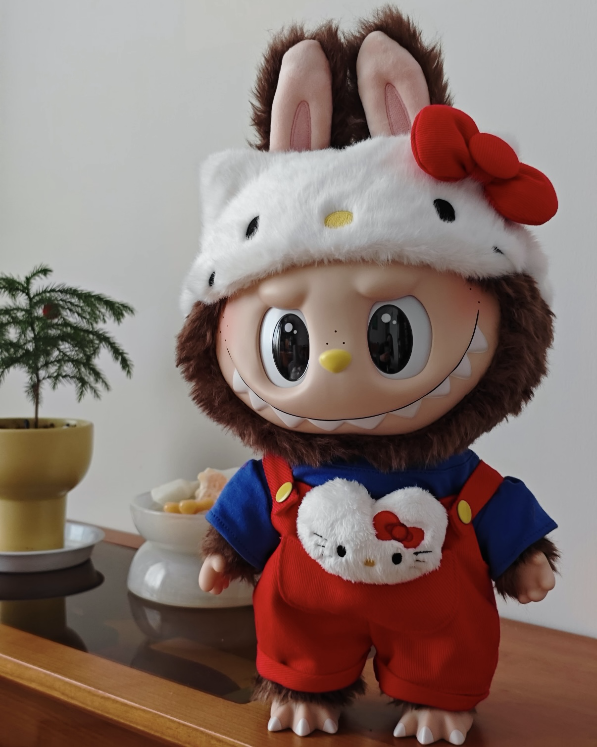 <官方正版>POPMART LABUBU x HELLO KITTY 搪膠毛絨公仔 SANRIO 三麗鷗 聯名 泡泡瑪特