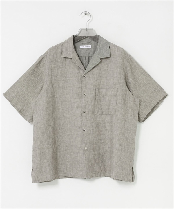 【現貨】Urban Research LINEN CHAMBRAY 系列 亞麻水手布開領襯衫 外搭襯衫  UR26230