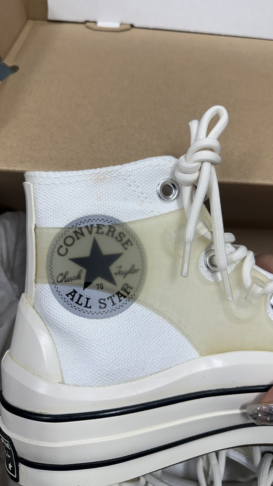 【現貨】Converse Chuck 70 Utility 拼接 橡膠 增高 厚底 層次 輪廓白