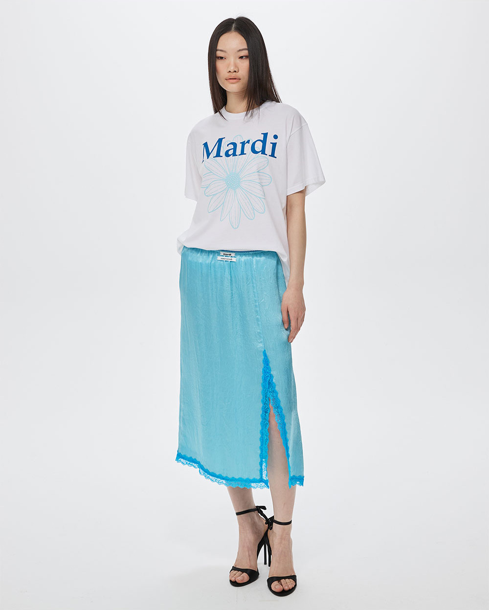 Mardi Mercredi | TSHIRT FLOWERMARDI DUO_WHITE BLUE