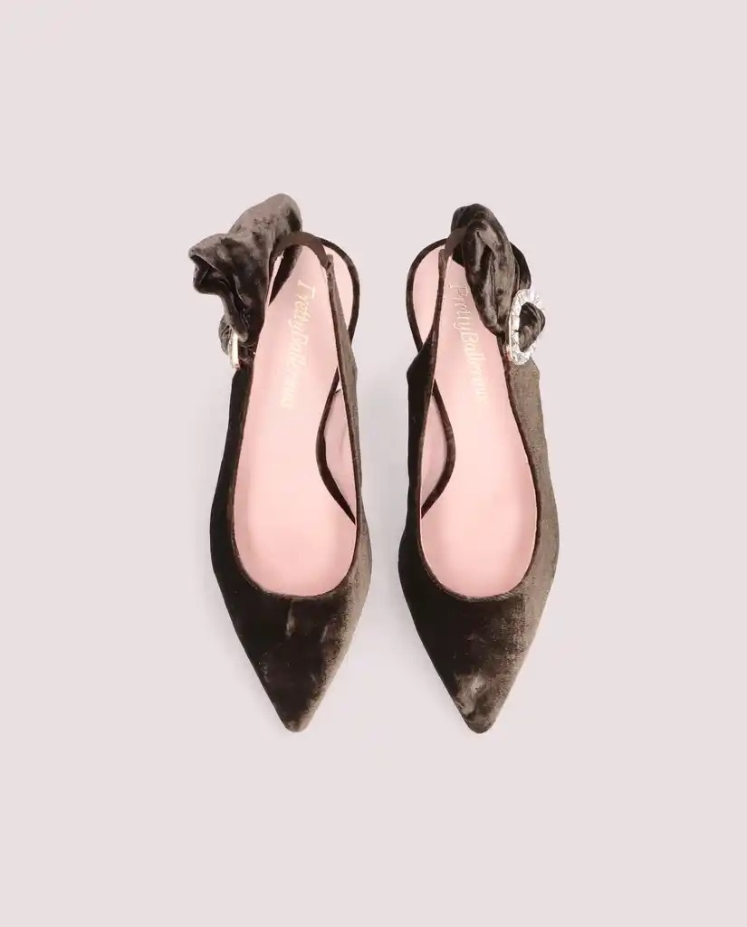 1PB0611-053 [PRETTY BALLERINAS] Salon Brown High Heel #52843_003 (EU)