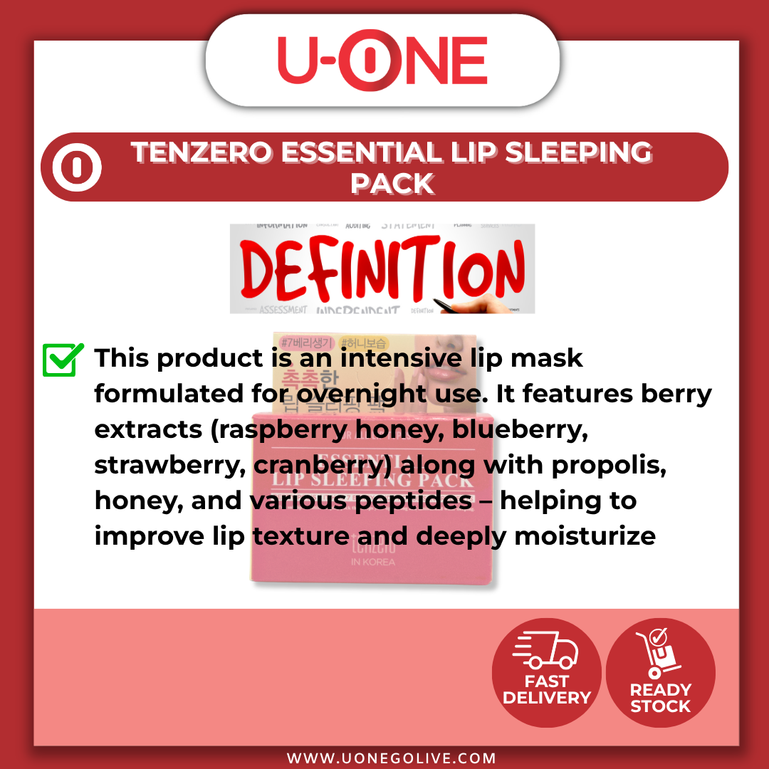 U-ONE | Korea | Tenzero | Essential Lip Sleeping Pack