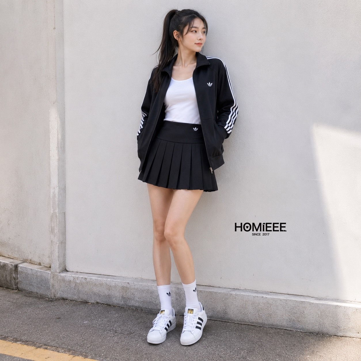Adidas Originals Skirt 裙子 短裙 百褶裙 黑白色 [KG8257] [KG8258]