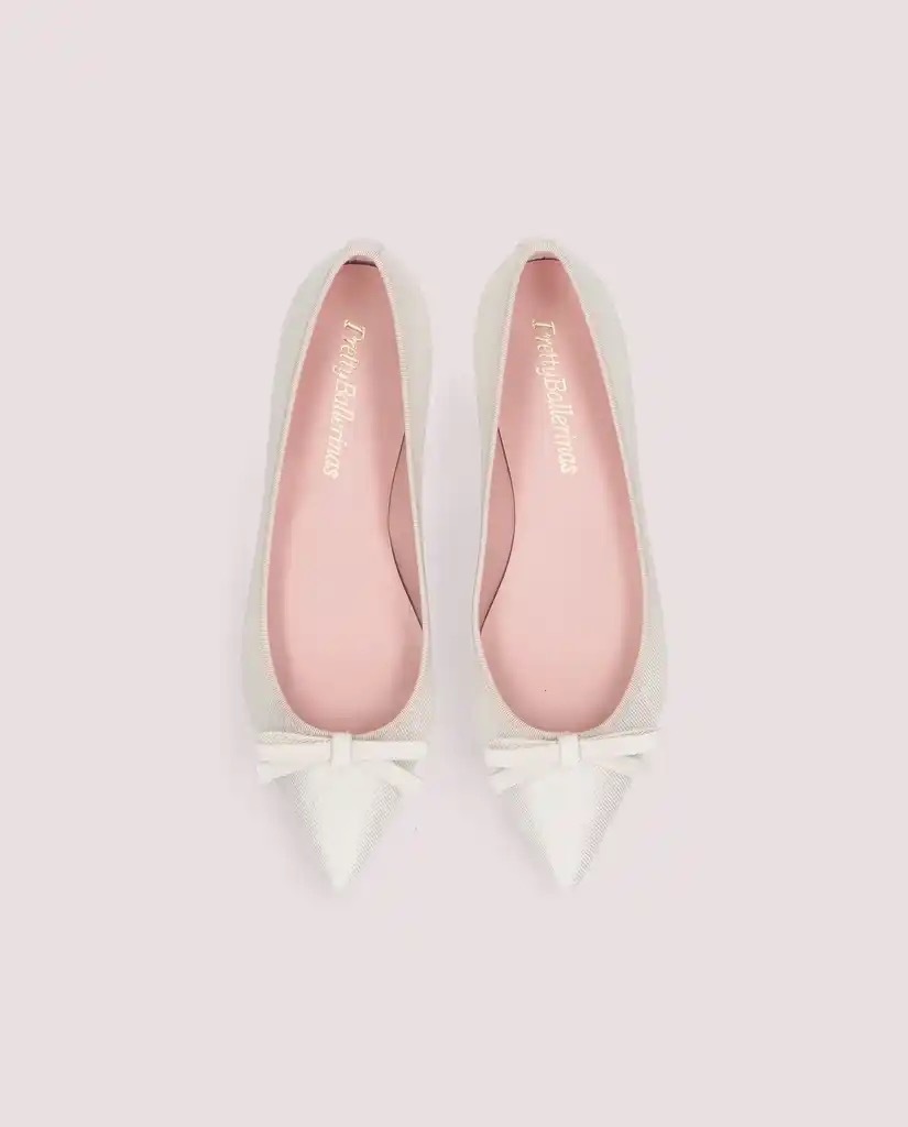 1PB0611-019 [PRETTY BALLERINAS] Ballerina In Soft Leather White #49438_003 (EU)
