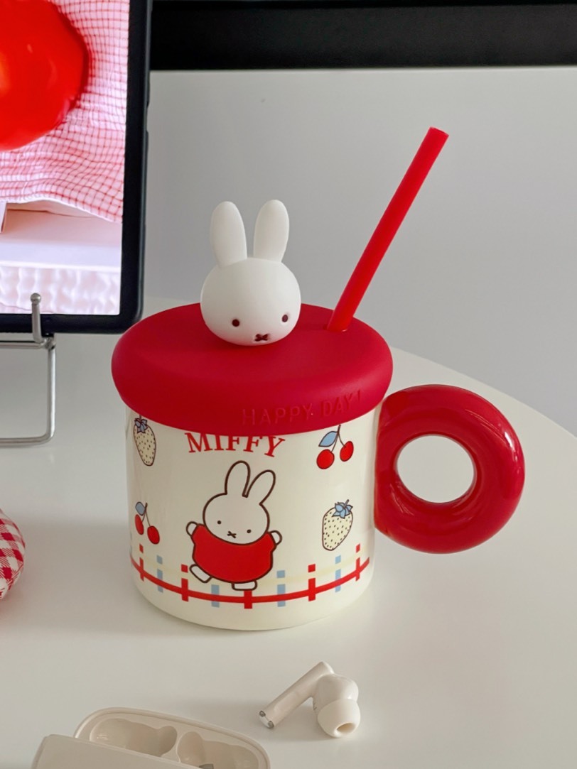 MIFFY 米菲聯名款 胖胖 吸管 馬克杯 330ML