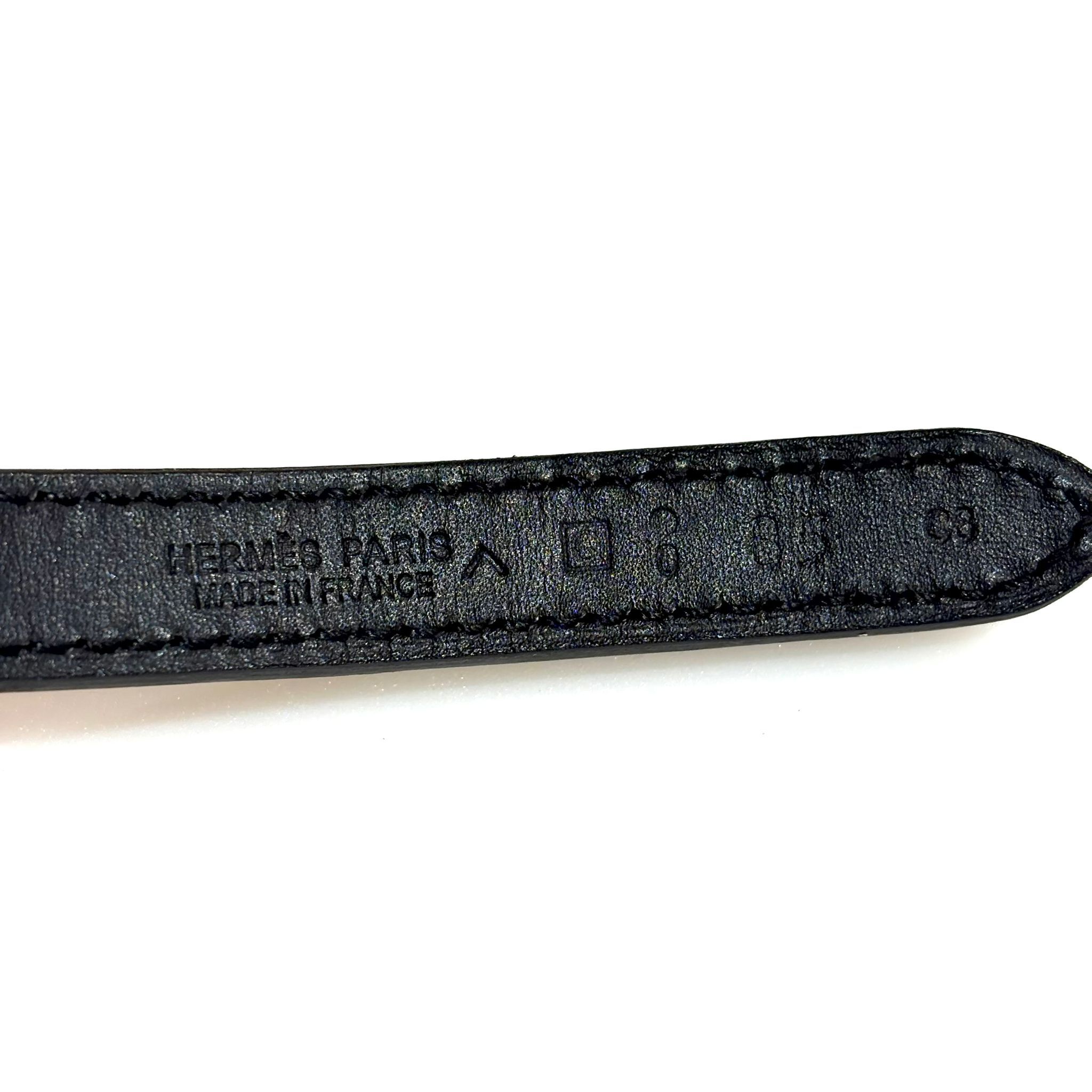 全新HERMES BELT 13MM 女士85碼 愛馬士黑色鱷魚皮帶/腰帶 #BRAND NEW #香榭站正品