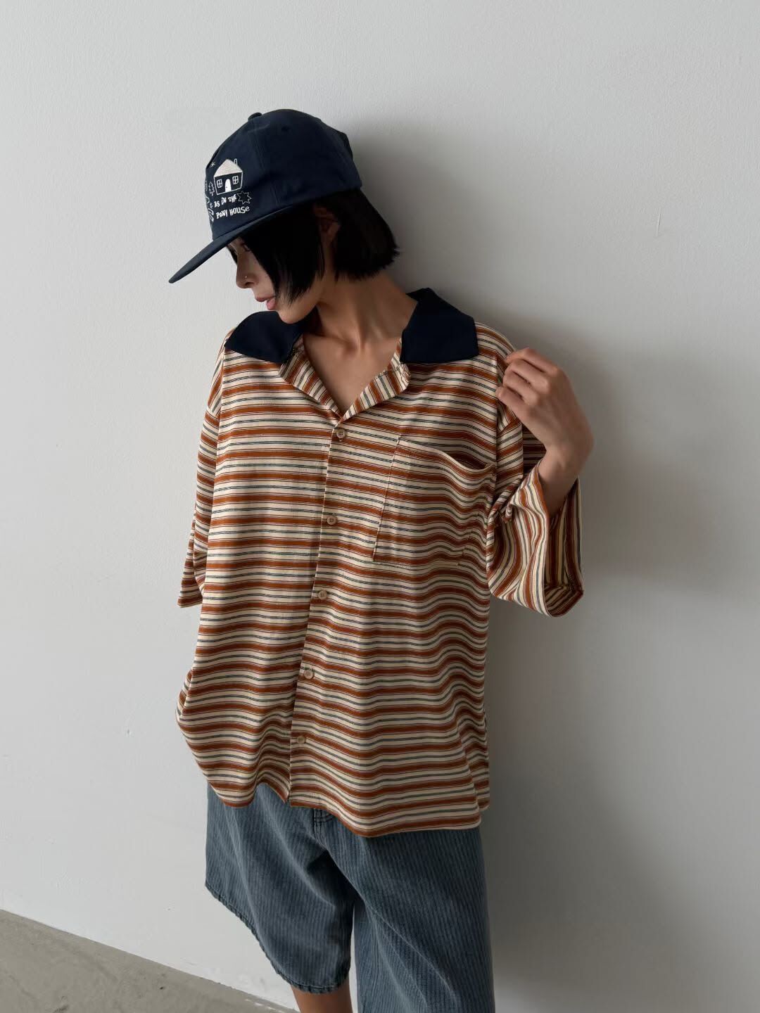 橫間Polo短袖Tee AVOIR-020S